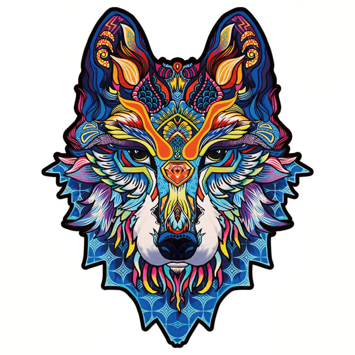 Irregular Shaped Wooden Animal Puzzle DIY Puzzle Party Games Educational Gift for Kids Holiday Gift Intelligent Cat Wood Jigsaw.