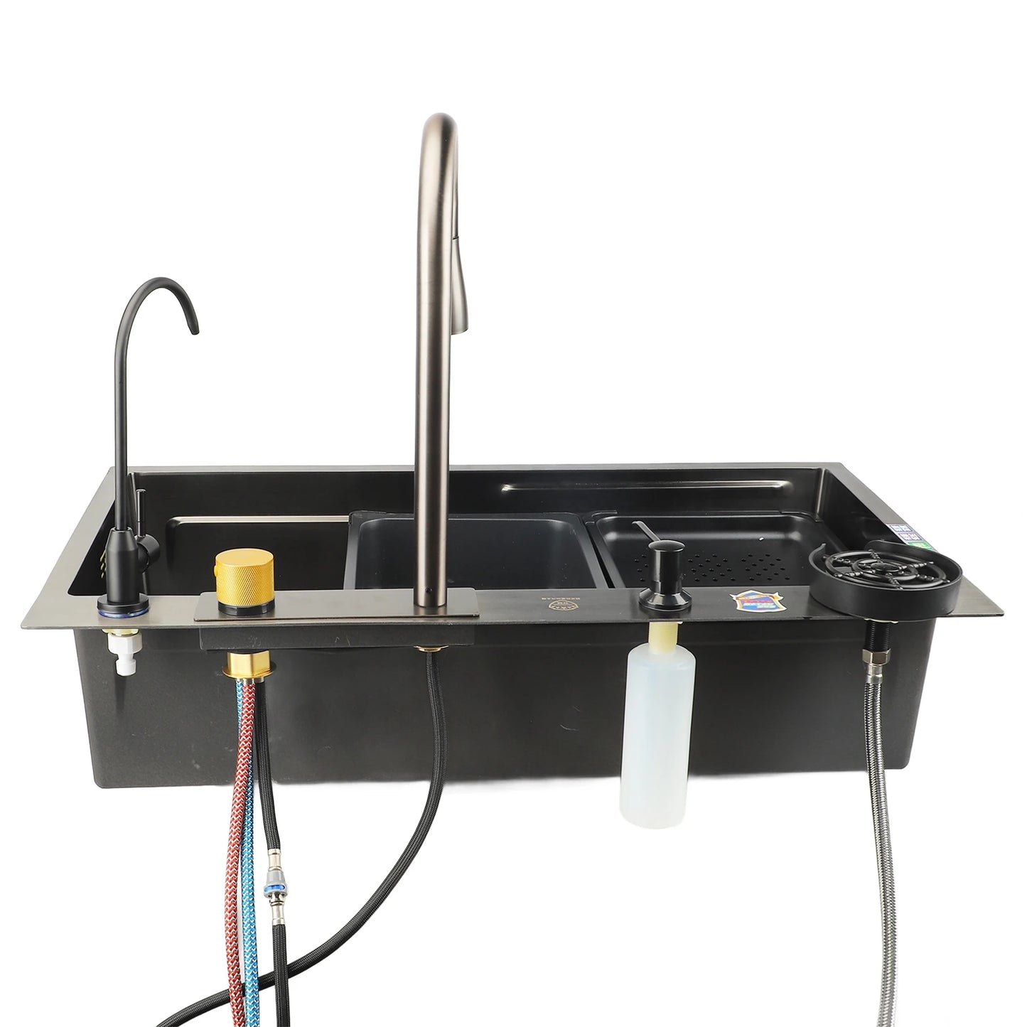 1-Set Küchenspüle, professioneller, moderner, einfacher Stil, verdickt, große Kapazität, Unterbau-Edelstahlspüle für die Küche zu Hause