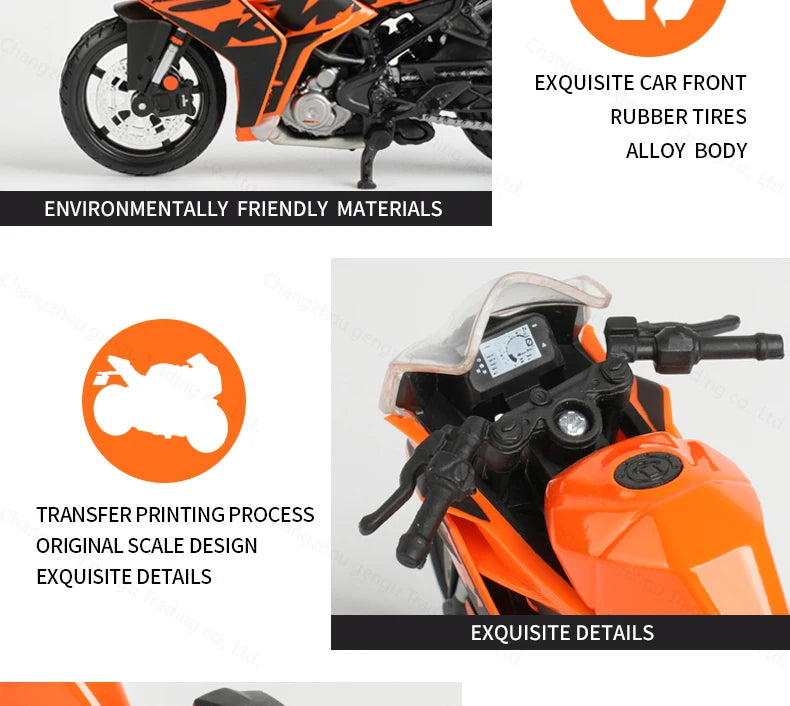 Maisto 1:18 New KTM RC 390 Static Die Cast Vehicles Collectible Hobbies Motorcycle Model Toys.