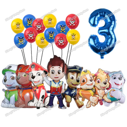 PAW Patrol Geburtstag Party Dekoration Neue Version Ballon Set Einweg Geschirr Kid Event Liefert Banner Hintergrund Geschenk.