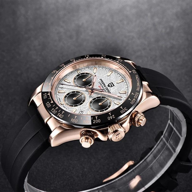40mm New V2 PAGANI DESIGN Men's Quartz Watches Sapphire Retro Chronograph Stainless Steel Waterproof Watch Men Relogio Masculino.
