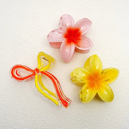 High Elasticity Durable Hair Accessories Butterfly Knot Egg Flower Combination Hair Clip Set for Women Girls Children Babies.