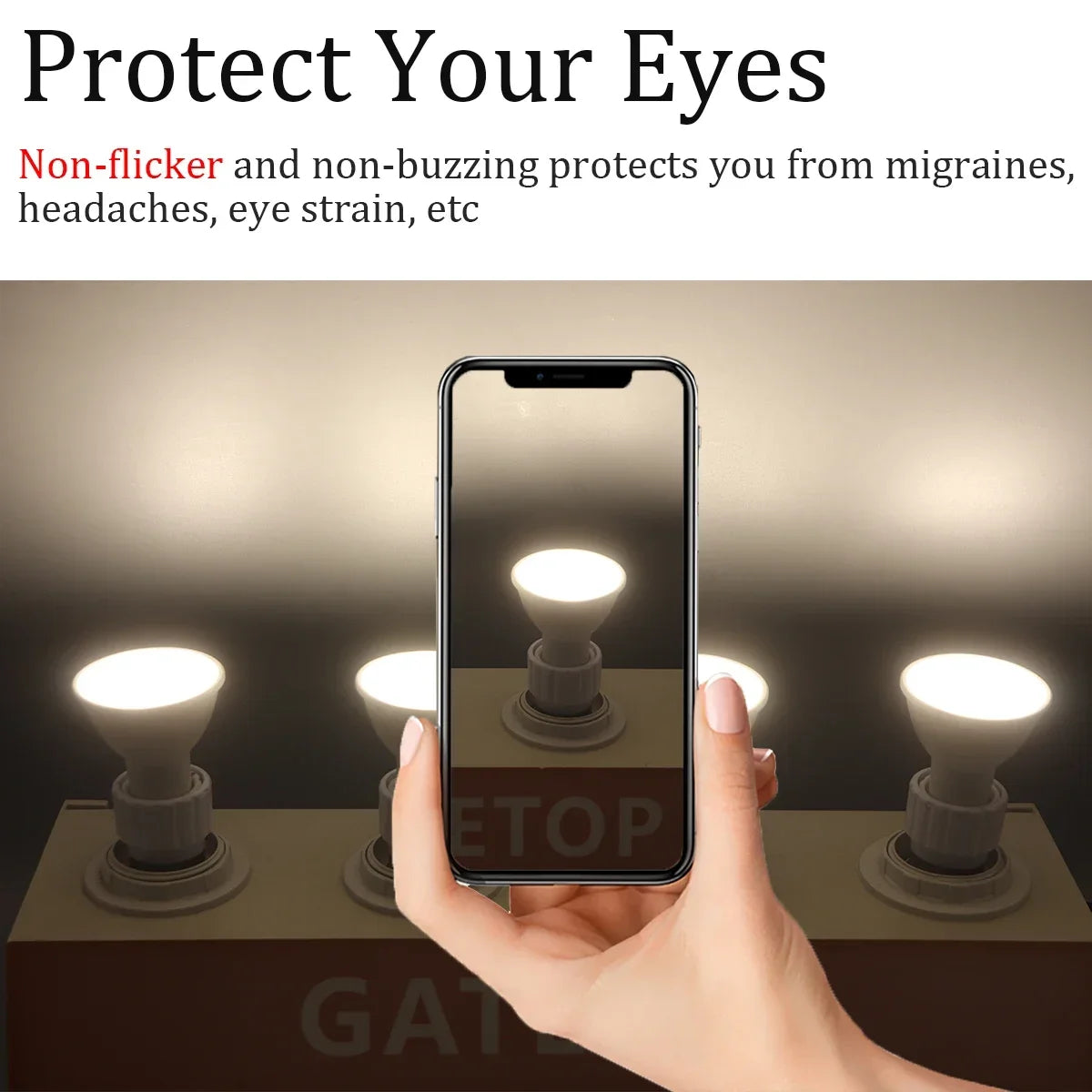 10er-Pack Focos Gu10 SpotlightLampara 220V LED-Glühbirne Großhandel 9W Weiß Warm 3000k 6000K geeignet für gewerbliche Gebäude zu Hause.