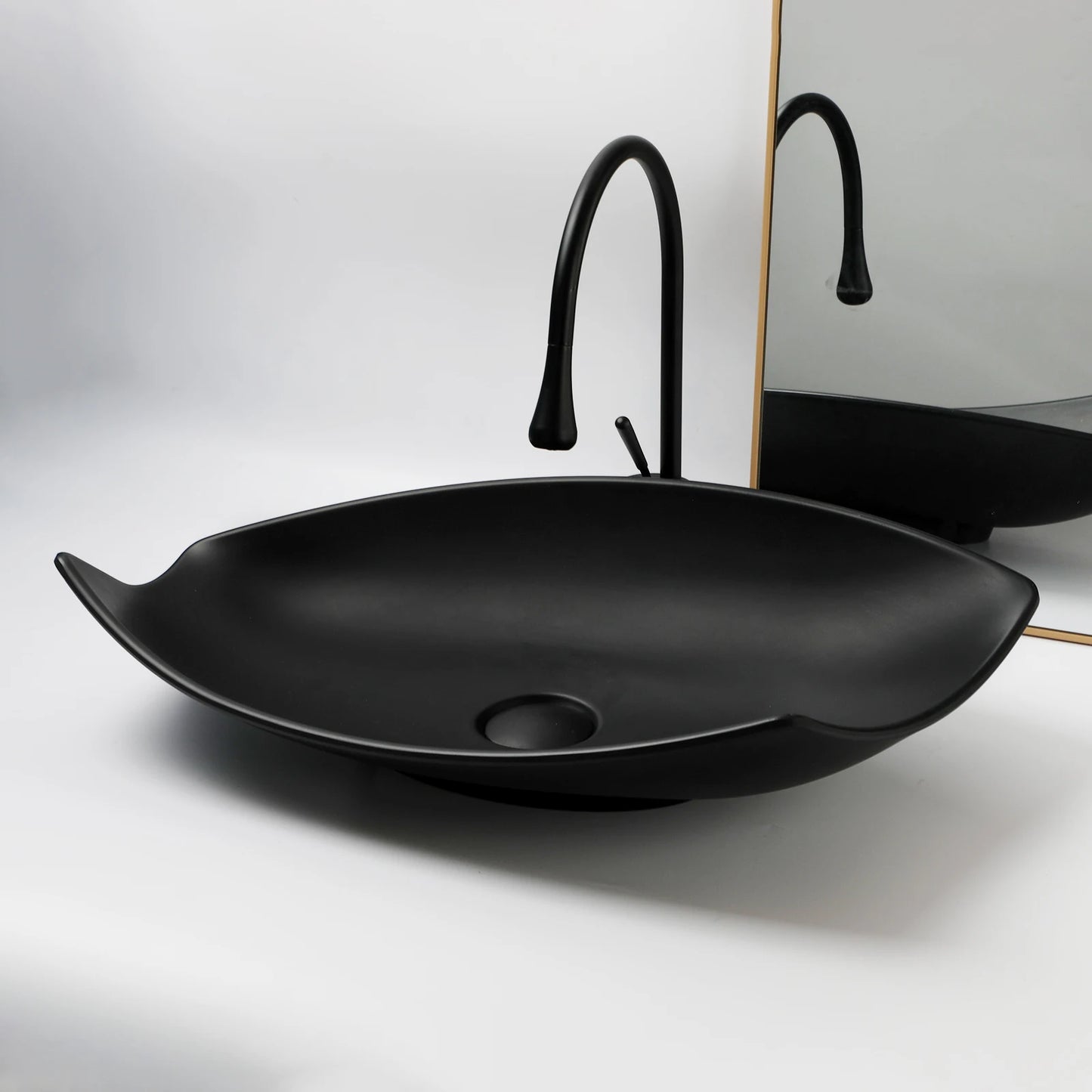 KEMAIDI Waschbecken-Set für Badezimmer, blaues Waschbecken, Deckmontage, Waschtisch-Waschbecken mit einem Griff, Aufsatzwaschbecken-Wasserhahn-Kombination