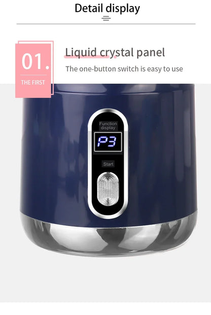 Electric Orange Juicer Portable 600ml Original Citrus Fruit Juice Extractor Lemon Squeezer Machine Smoothie Blender USB Charge