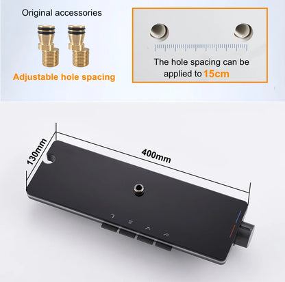 VGX LED Digital Shower System Modern Bathroom Temperature Display Shower Faucet Set Rainlfall Bathroom Mixer Bidet Shower Set