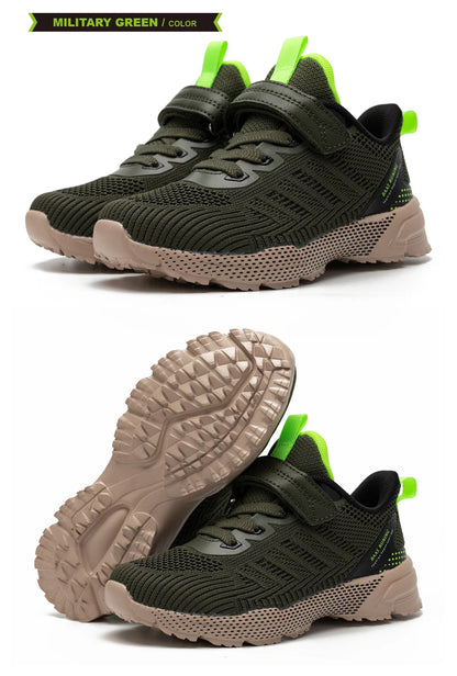 Baasploa Children Running Shoes Fashion Lightweight Boys Sport Sneakers Breathable Mesh Tenis School Shoes for Boys Kids Sneaker.