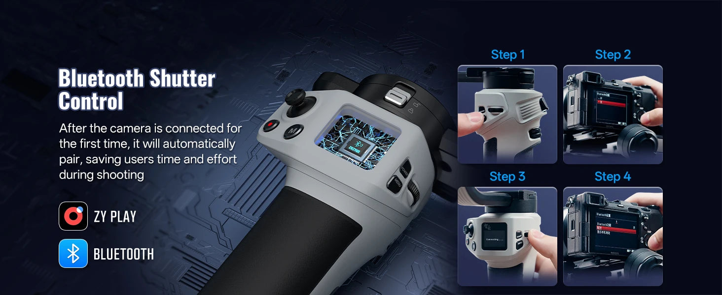 ZHIYUN Official CINEPEER WEEBILL 3E Camera Stabilizer Handheld Gimbal 3-Axis Cameras Gimbals for DSLR Mirrorless Cameras.