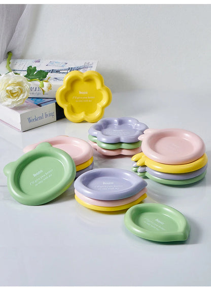 Cat Ceramic Food Basin Pet Small Size Canned Snack Feeding Dish Bowls Puppy Cute Eating Feeders Kitten Supplies.