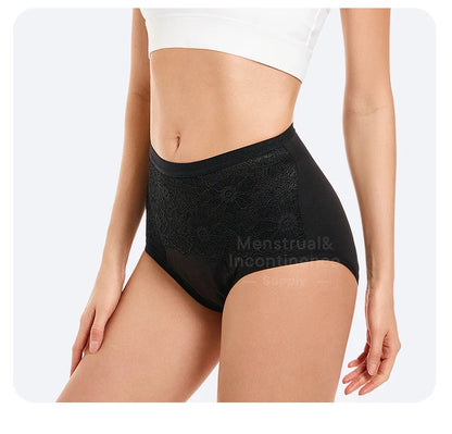 High Rise Women’s Incontinence Panties Multi-layer Leakproof Incontinence Underwear High Absorbency Reusable Eco-Frie.