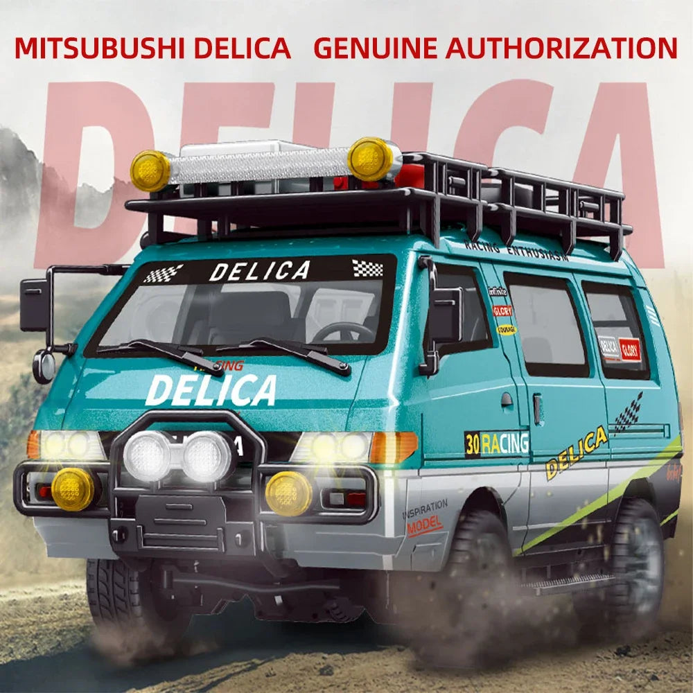 1/24 RC Car 1:24 Scale Mitsubishi Delika Car Model 2WD/4WD High Speed Remote Control Car Toy With Light Gift.