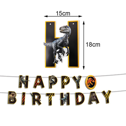 Jurassic Dinosaurier Geburtstagsparty liefert Dinosaurier Einweggeschirr Teller Tasse Serviette für Dinosaurier-Themen Party Kinder Jahre.