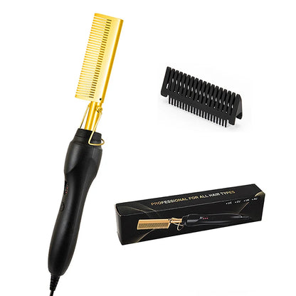 Hot Comb Straightener Electric Hair Straightener Portable Hot Comb Electric Hot Comb For Wigs.