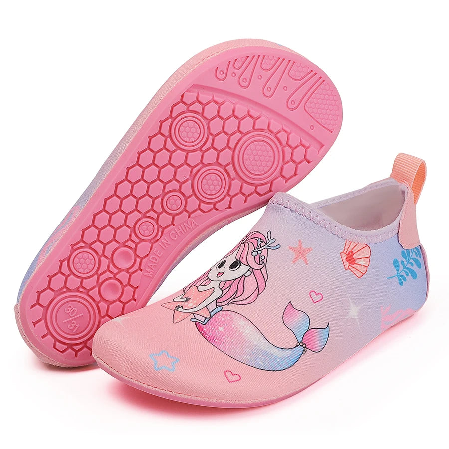 Children Beach Shoes Baby Soft Floor Indoor Slipper Snorkeling Swim Socks Boys And Girls Anti-Slip Home Barefoot Kids Slippers.