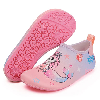 Children Beach Shoes Baby Soft Floor Indoor Slipper Snorkeling Swim Socks Boys And Girls Anti-Slip Home Barefoot Kids Slippers.