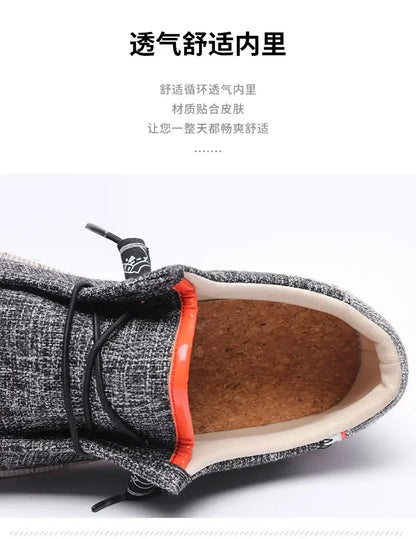 Men's Loafers Designer Slide in Low Cut Sneakers Casual Boat Shoes Comfortable Walking Flat Shoes Breathable Canvas Shoes 2025.