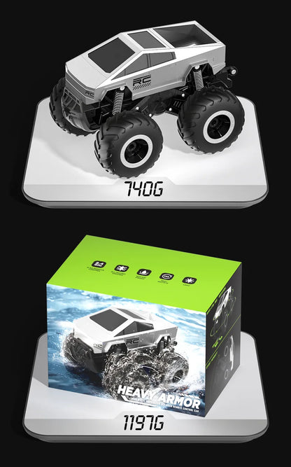 JJRC Auto Remote Control Car Alloy Rc Cars Trucks Vehicle Full-Scale Car Motorcycle Camping Trailer Toys for Boys Kids Children