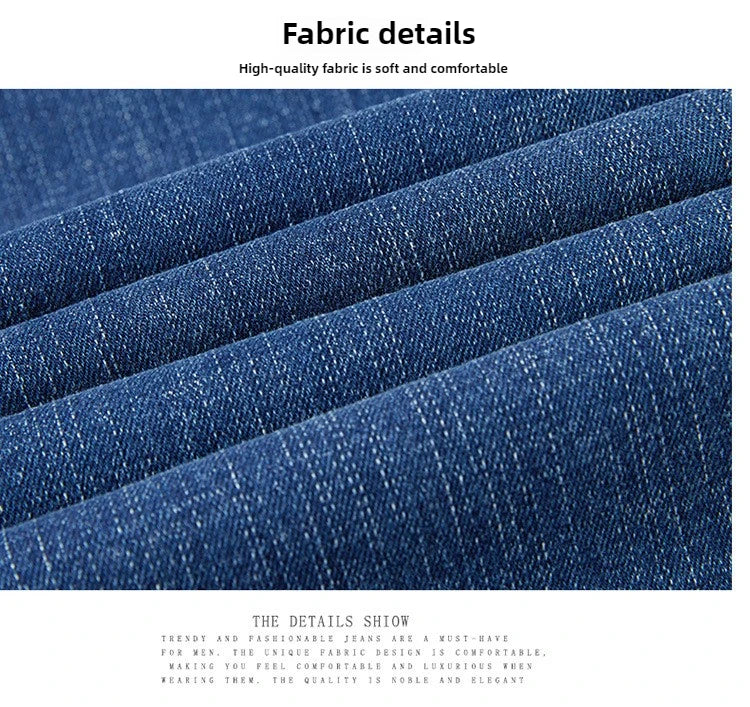 Tall Men Denim Pants Fleece Thick Warm Winter Stretch Jean Male Extra Long Length Leg Trouser 115cm 190cm Black Skinny Thin Slim