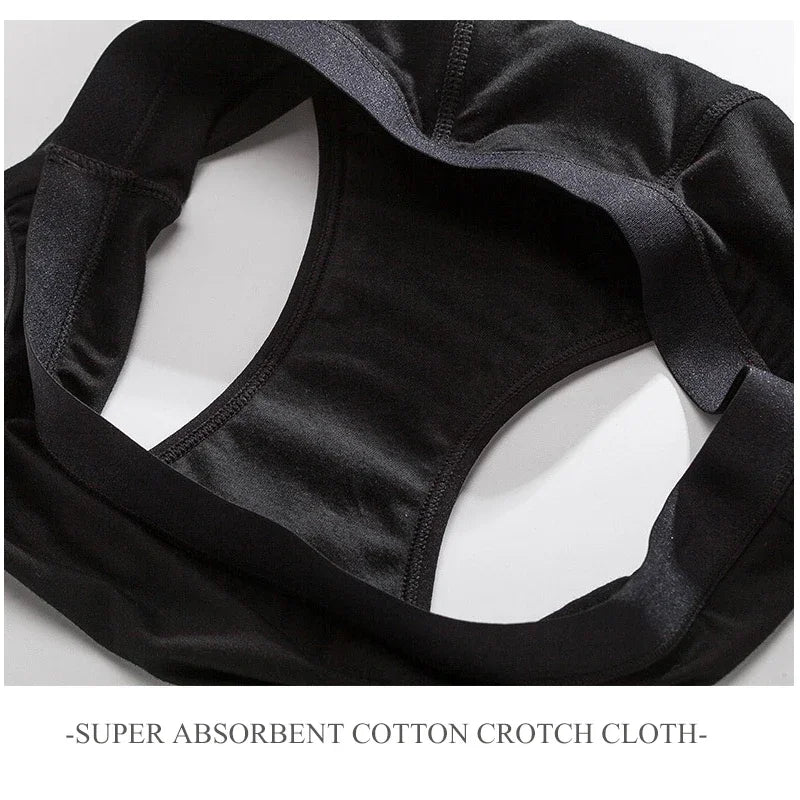 Menstrual panties 4 layer cotton physiological period leakage prevention heavy absorbent reusable mid-waist panties.