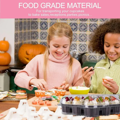 4/6/12 Count Cupcakes Box Tray Container Cake Carrier Holder Muffin Boxes Baking Muffins Egg Tart Storage Tray Tall Dome Lids.