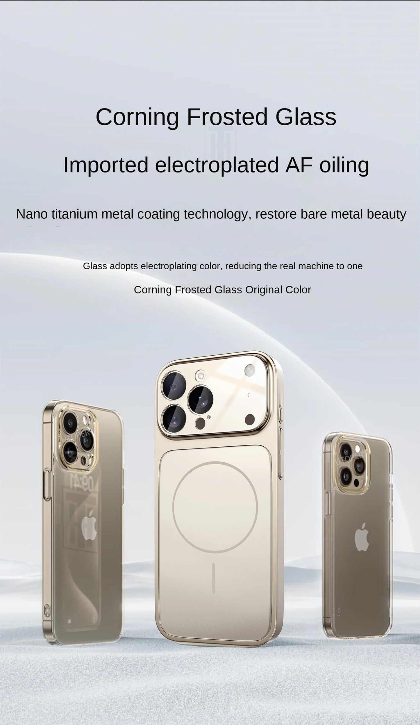 Luxury Large Frame Glass Lens Protect New Phone Case for iPhone 17 Air 16 15 14 13 Pro Max 17 Pro Magsafe Magnetic PC Hard Cover.