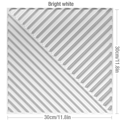 12pcs 30x30cm 3D Stereo Wall Panel Diamond Champagne gold Wood grain tile 3D wall sticker Wood grain living room Bathroom paper