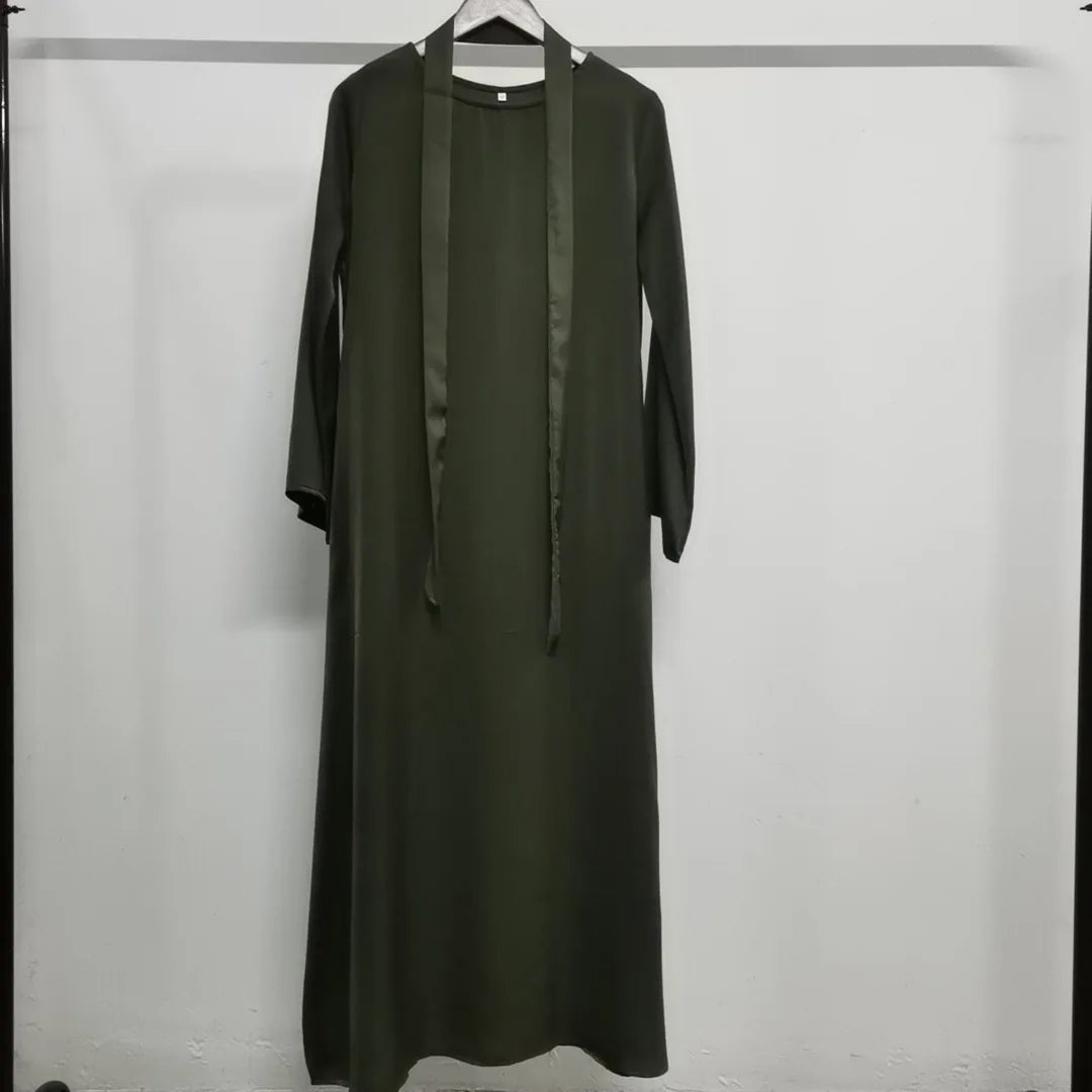 (No Scarf) Ramadan Eid Abaya Damen Dubai Luxury Kebaya Muslim Abayas Women Kaftan Long Dress Islam Dresses Caftan 9 Colors S-2XL.