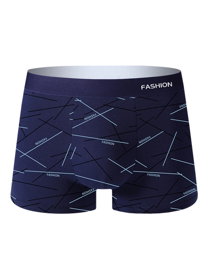 8PCS Herrenunterwäsche, weich, gesund, atmungsaktiv, Herren-Boxershorts, modisch, trendige Linien, hochwertige, lässige Sport-Herrenhosen