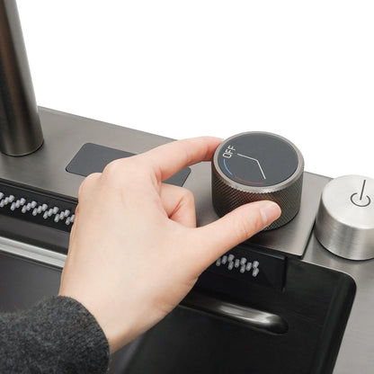 Einschalen Küchenspüle, intelligentes Wasserfallbecken, Arbeitsplatte, Küchenspüle, 75 x 46 x 22 cm, für Restaurants, Küchen, Utility-Rooms