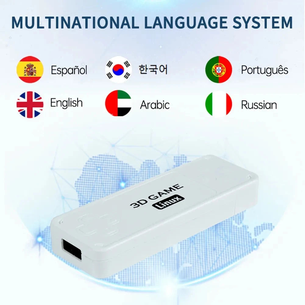 BOYHOM Y6 Retro Game Console 4K 60fps HDMI Output Low Latency GD10 TV Game Stick Dual Handle Portable Home Game Console for GBA.