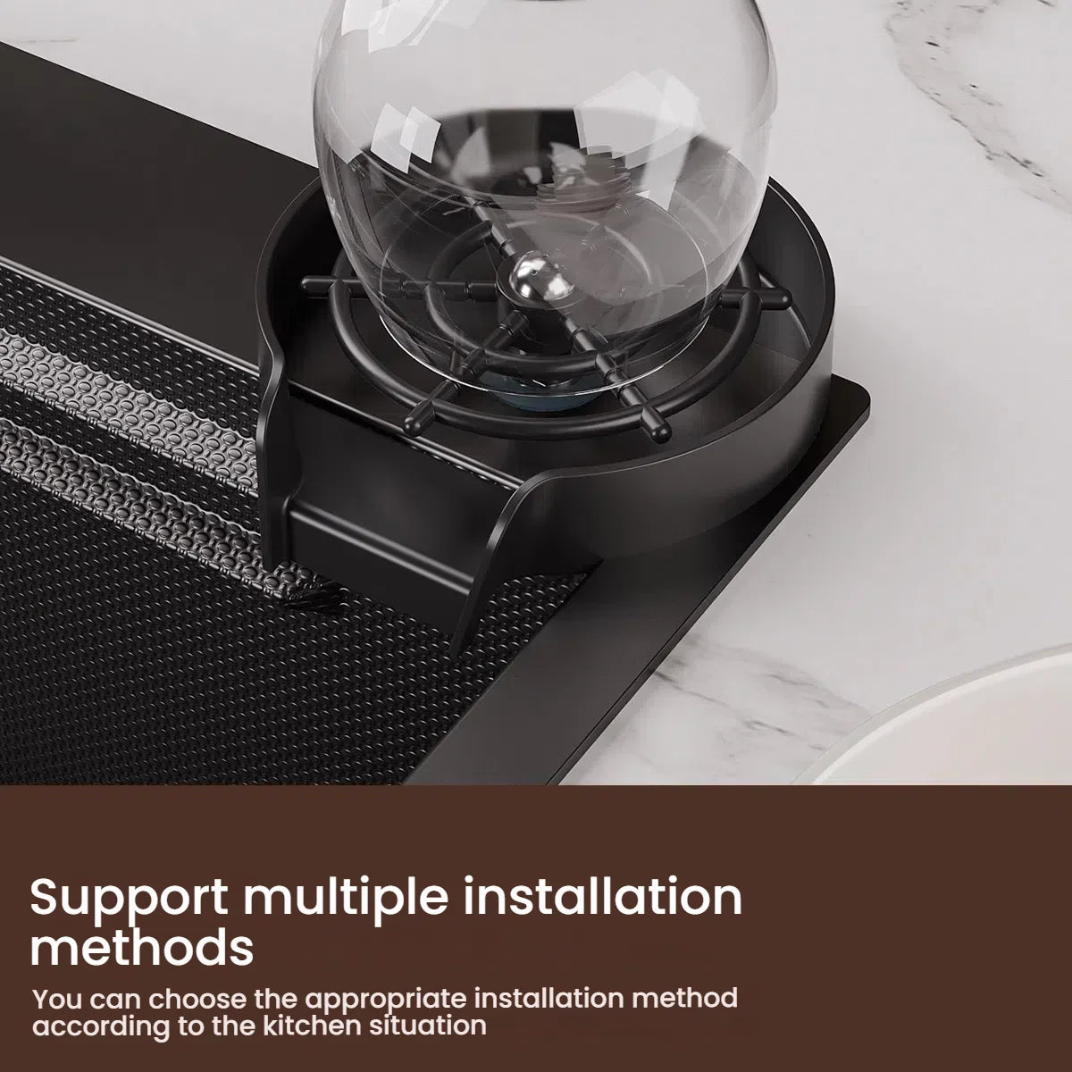 Stainless Steel Kitchen Sink Household Rice Grain Pattern Large Single Slot Wear Resistant Wash Dish Bowl Countertop Basin