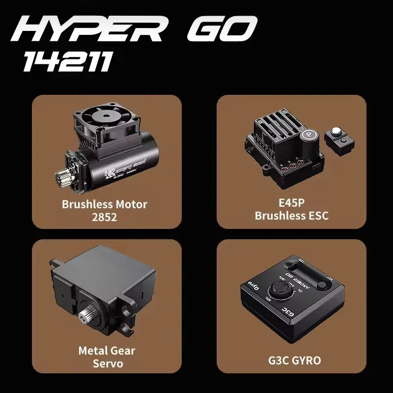 MJX Hyper Go 14211 1/14 4WD RC Car 70KM/H Brushless RC Racing Car 2.4G Remote Control Cars Off-Road Speed RC Cars Truck Toys.