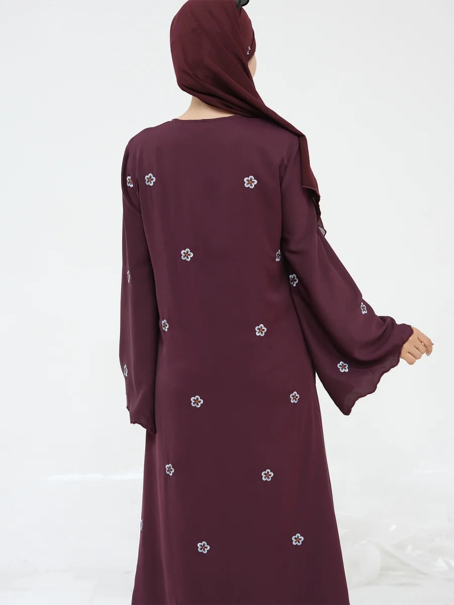 Muslim Women Dubai Abaya Luxury Embroidery With Hijab Long Dress Kimono Cardigan Kaftan Robe Femme Islamic Clothing Kebaya.