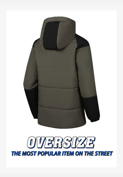 Winter Thickened Jacket Men Running Hooded Coat Sport Outdoor Leisure Medium-length Warm Clothing Autumn Winter Clothing Male.