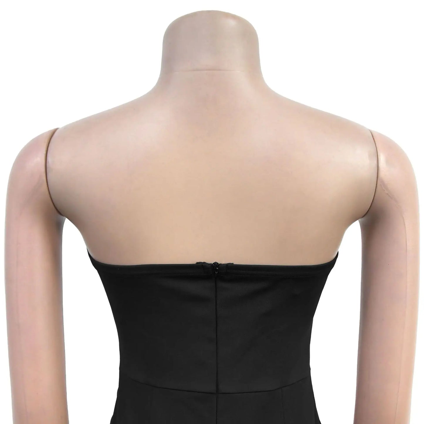 Elegant Sleeveless Wrap Chest Women's Button Strapless Irregular Jumpsuits 2025 One PieceWide Leg Outfits Night Club Streetwear