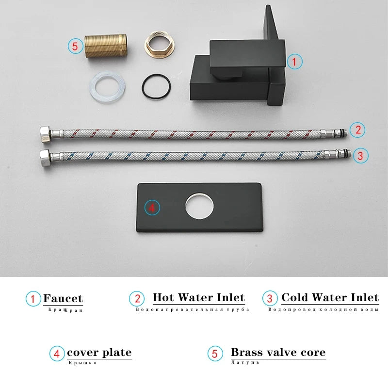 Smart Bathroom Basin Faucet Hot Cold Water Mixer Deck Mount Bathroom Sink Faucet