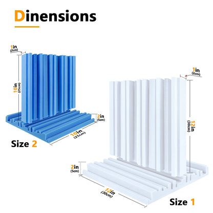 Sound Absorbing Equipment 6/12/24 Pcs, Home Music Noise Isolation Wall Panel, Broadband Acoustic Panels Soundproof Foam Padding