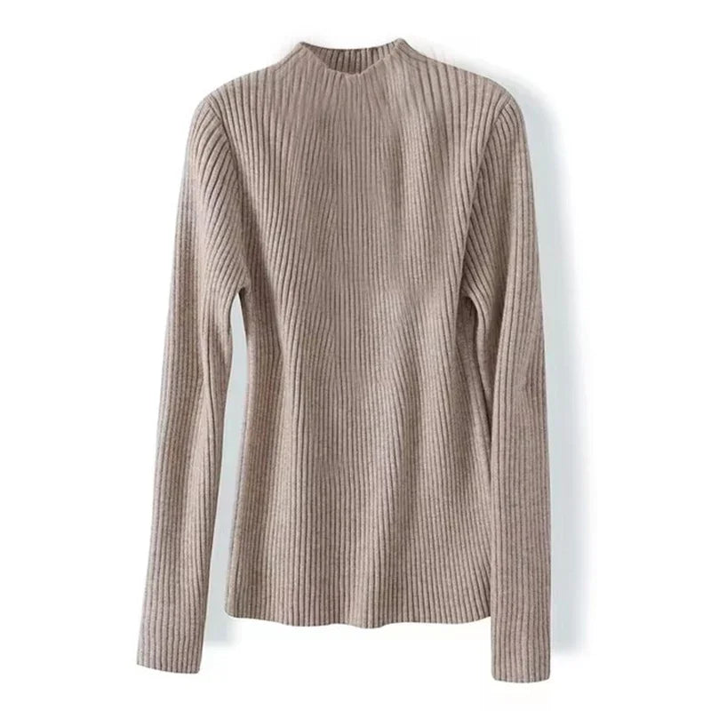 2026 chic Herbst winter Pullover Pullover Frauen Langarm casual rollkragen warme grundlegende Pullover stricken Jumper top