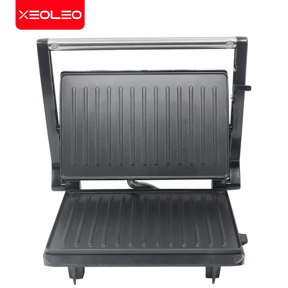 XEOLEO Electric Steak Machine 750W Panini Sandwich Maker Multifunctional Breakfast Maker Mini Barbecue Sausage Steak Gril Machin.