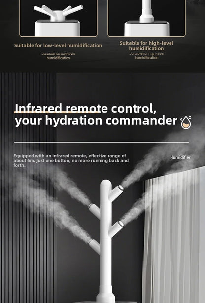 15L Square Humidifier for Large Rooms, Ultra Quiet Cool Mist Humidifier Auto Shut-Off,BPA-Free Water Tank–Ideal for Home Office.