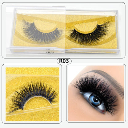 Visofree Eyelashes 3D Mink Lashes High Volume Handmade Mink False Eyelashes Thick Full Strip Lashes Cruelty Free cilios posticos.