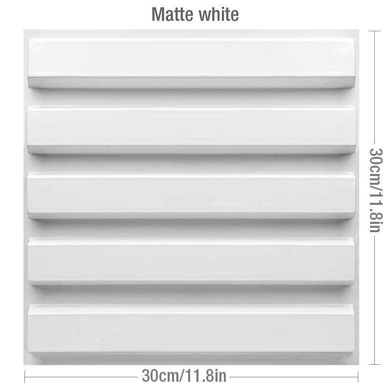 12 Pcs Decorative 3D Wall Panel Diamond Design Matt White Wallpaper Mural Tile-Panel-Mold 3D wall sticker bathroom kitchen 30cm