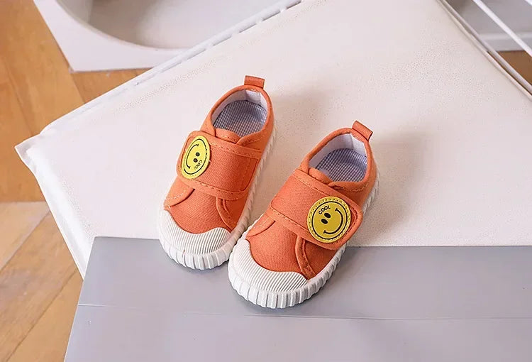 Fashion Children Shoe Versatile Canva Shoe 2025spring Autumn New Boy Shoe Flat Casual Shoes Simple Girl Shoes Comfort Baby Shoes.