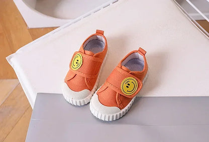 Fashion Children Shoe Versatile Canva Shoe 2025spring Autumn New Boy Shoe Flat Casual Shoes Simple Girl Shoes Comfort Baby Shoes.