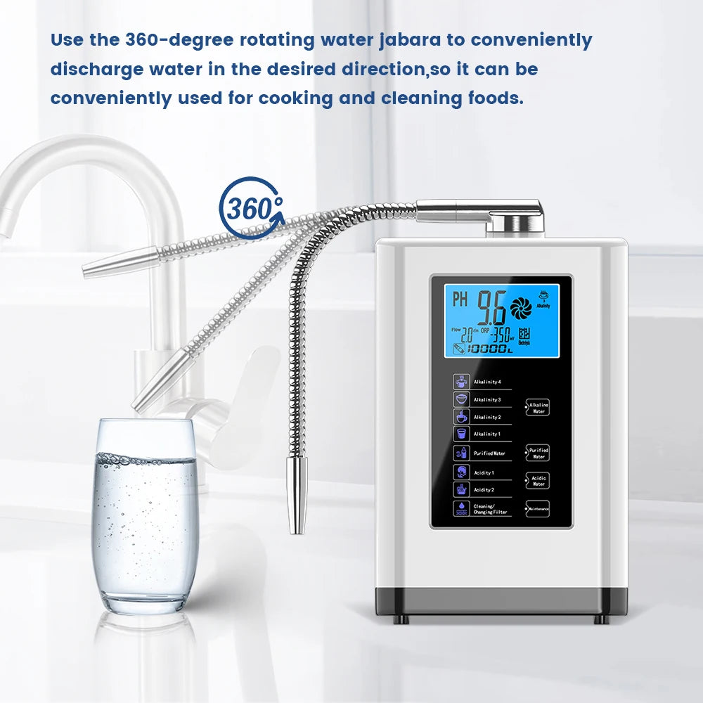 Alkaline Water Machine Ionizers PH Water Device Alkaline Water Dispenser 5 Plate Platinum Coating Alkaline Water Ioniser Machine.