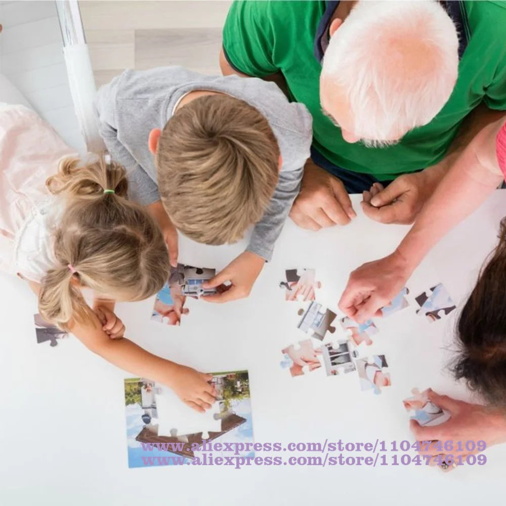 Cartoon Pokemon Pikachu Puzzle Jigsaw Diy Toys 108/200/300/500/1000/1500Pcs Intelligence Educational Puzzles for Kids& Adults.