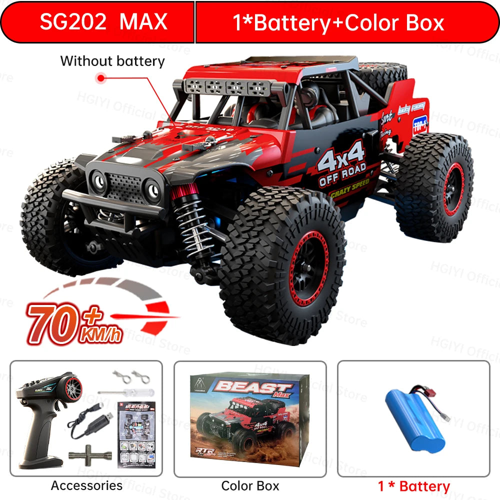 ZLL SG202 MAX/PRO 1:20 High Speed Drift Racing 70KM/H Or 50KM/H Brushless Motor 4WD RC Car Off Road Car Toys for For Kid Gift