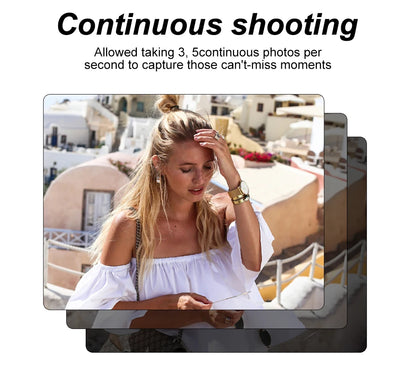 Ourlife AC800 Compact Digital Photography Camera 4K WiFi Webcam Retro Vlog Recorder YouTube 3" Screen 16x Digital Zoom Camera.