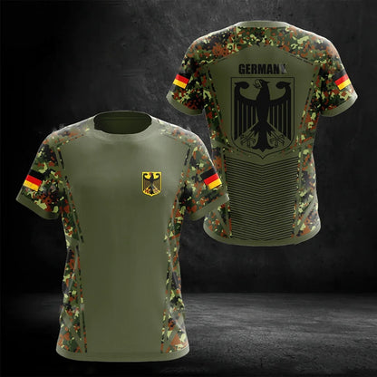 Fashionable and Lnteresting Germany Pictures For Men's T-Shirts Trend Digital Printing Casual Round Neck Short Sleeved