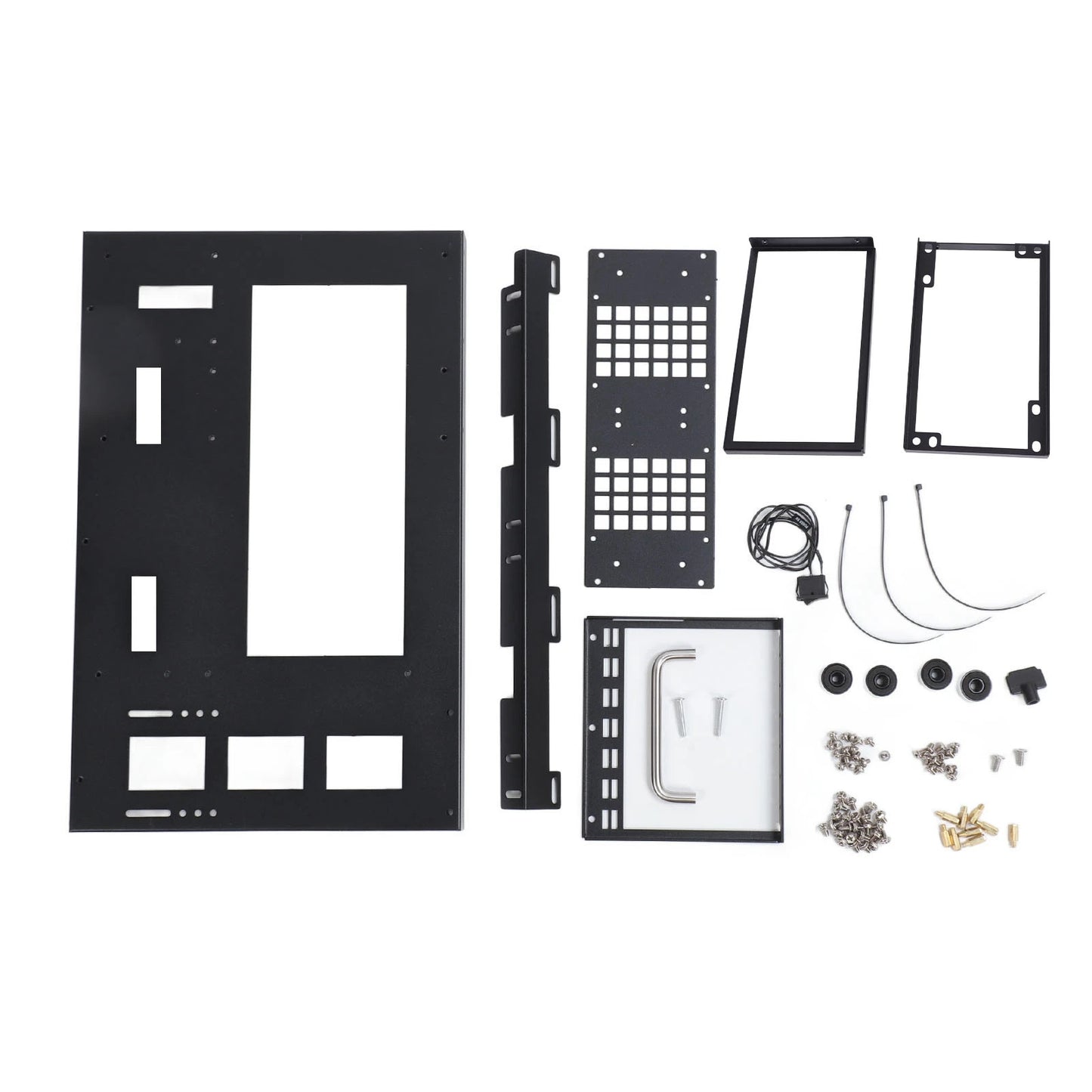 Computer Open Case Bracket Powerful Cooling Heat Dissipation Steel Plate DIY Computer Motherboard Case Rack for ATX M ATX ITX.